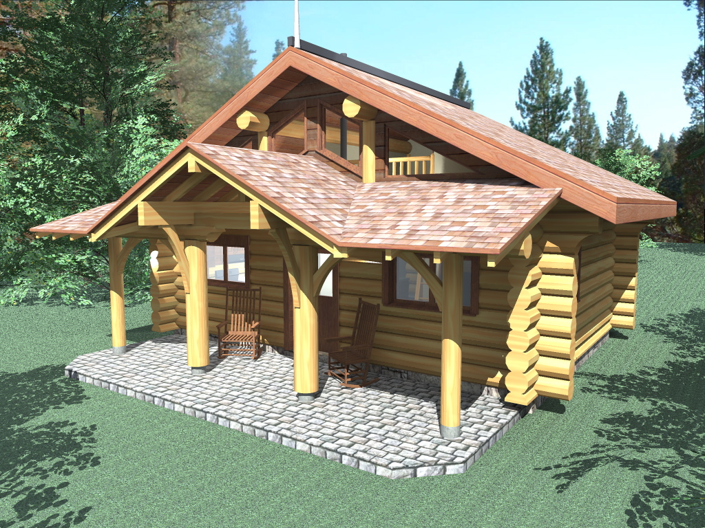 Bunkhouse Log Home